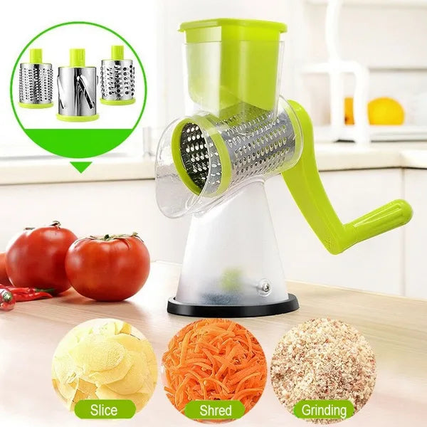 Manual Vegetable Cutter Slicer 3 in1 Slicer ,Kadokash, Grater, Multifunctional Kitchen Gadgets Cutting Machine