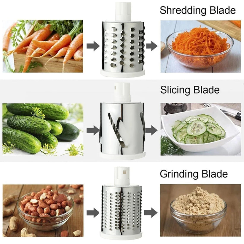 Manual Vegetable Cutter Slicer 3 in1 Slicer ,Kadokash, Grater, Multifunctional Kitchen Gadgets Cutting Machine